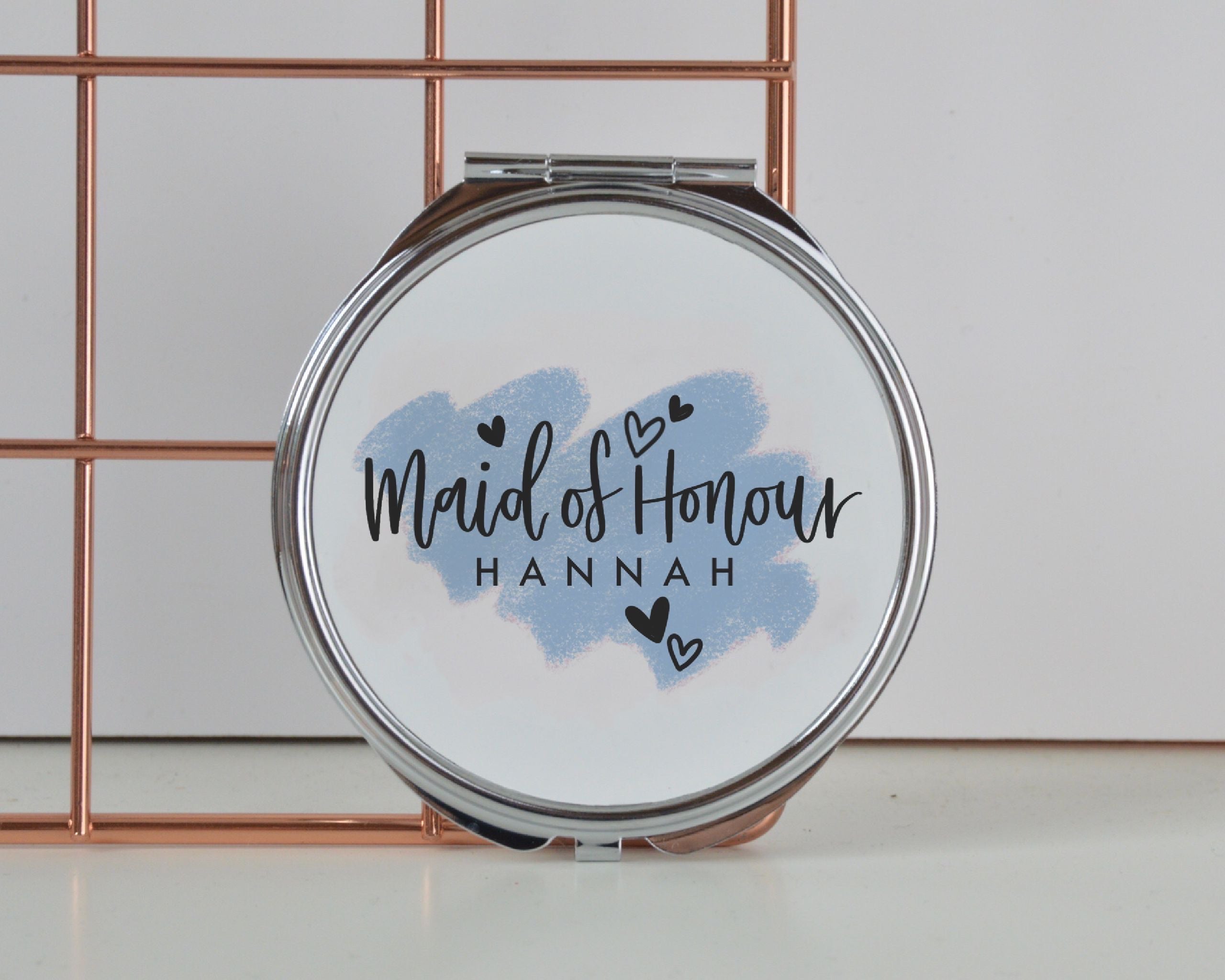 Personalised Bridal Party Compact Mirror - You Make My Dreams