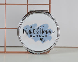 Personalised Bridal Party Compact Mirror - You Make My Dreams