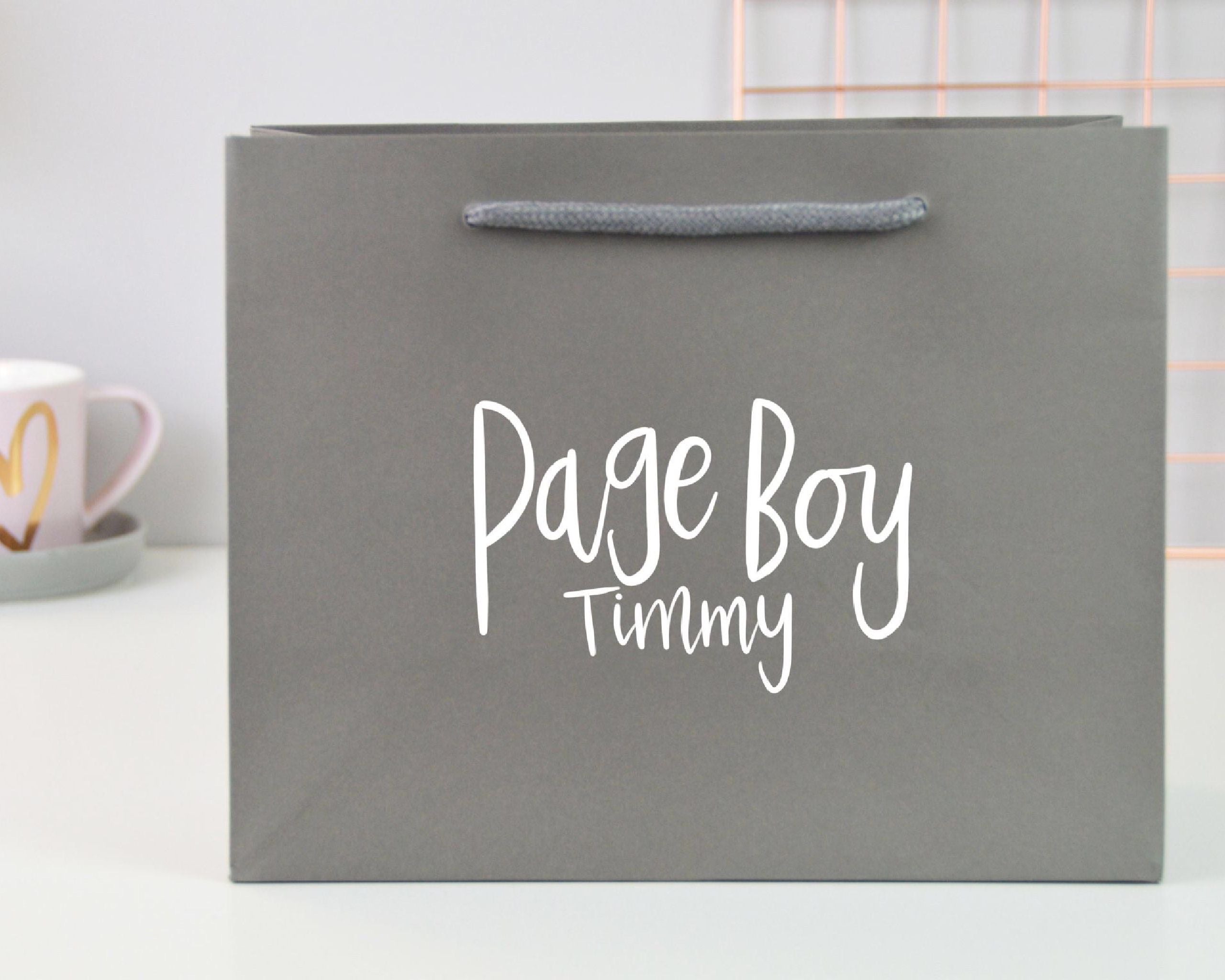 Small Personalised Groomsman Gift Bag - You Make My Dreams