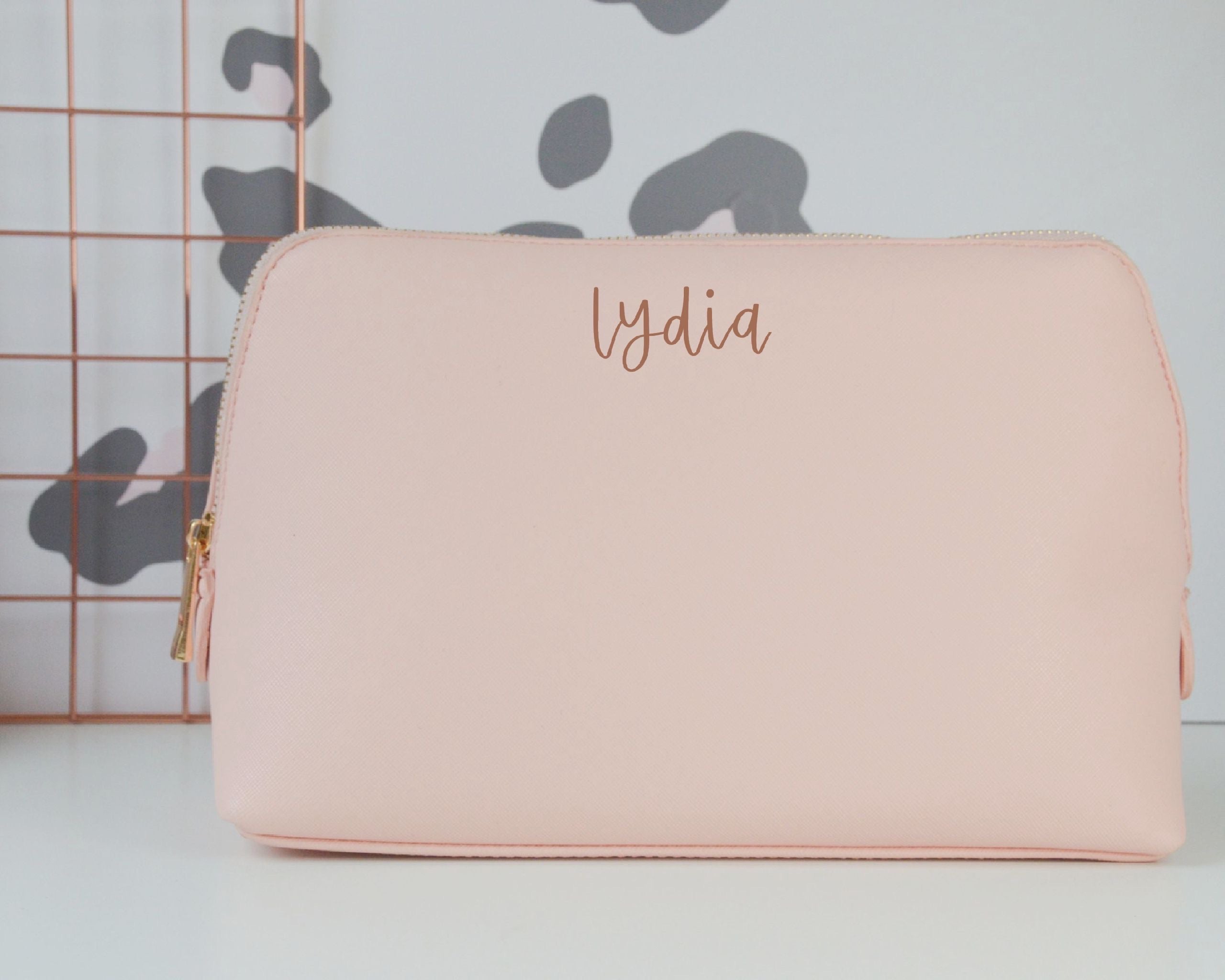 Personalised Leather Look Make Up Pouch - You Make My Dreams