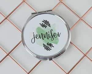 Personalised Name Compact Mirror - You Make My Dreams