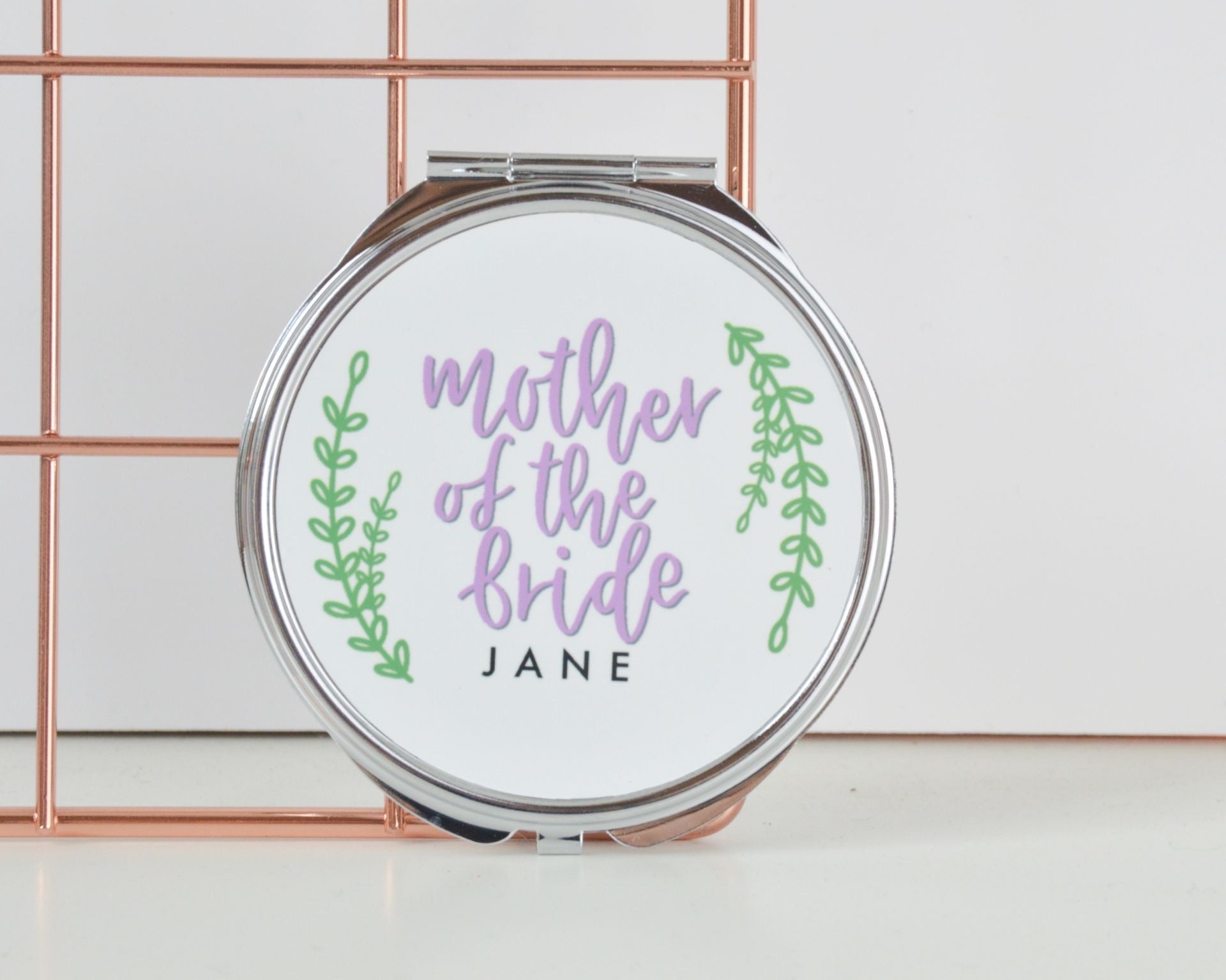Personalised Mother of the Bride or Groom Compact Mirror - You Make My Dreams