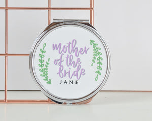 Personalised Mother of the Bride or Groom Compact Mirror - You Make My Dreams