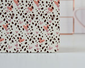 Dalmatian Heart Print Coaster - You Make My Dreams