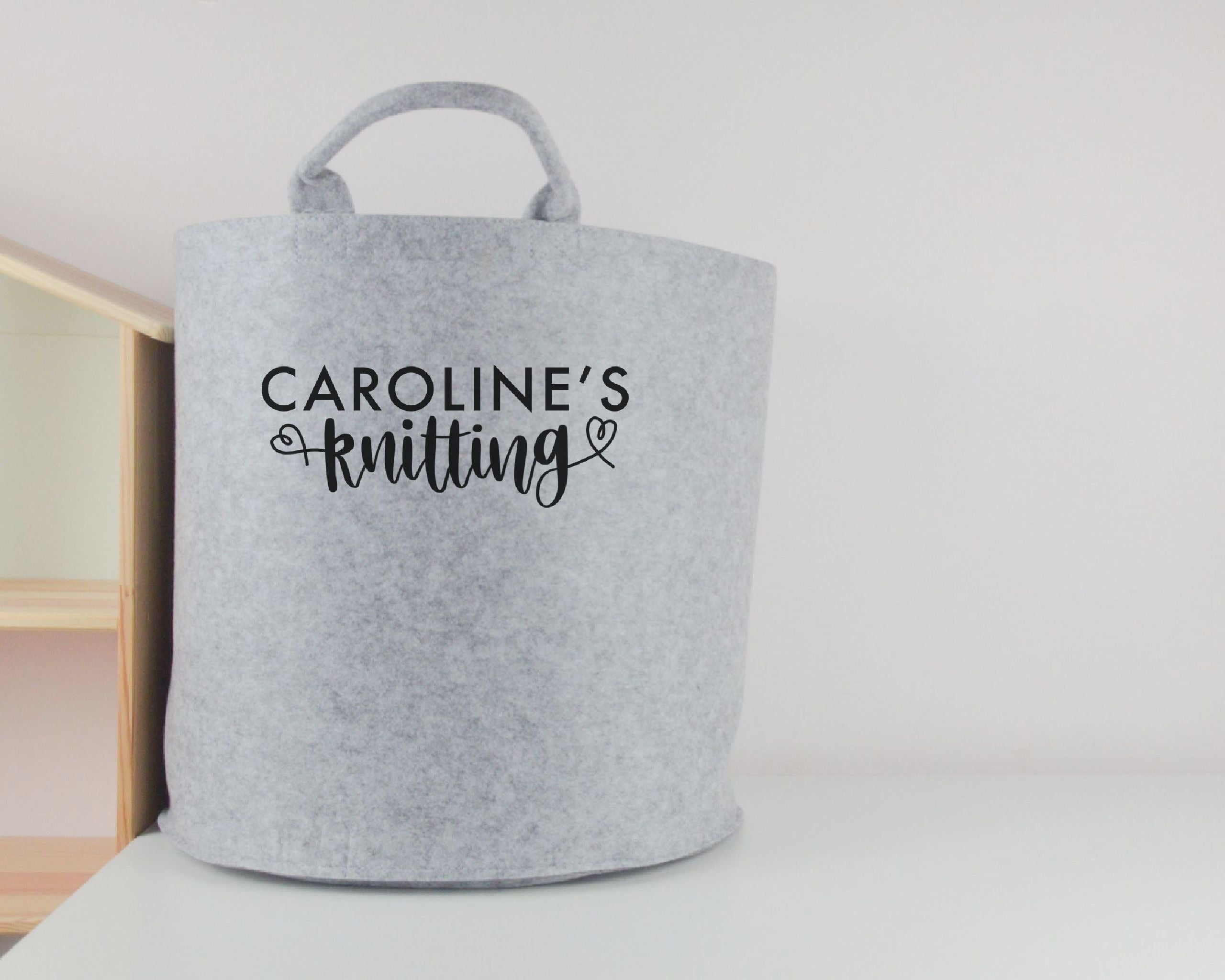Personalised Knitting Basket - You Make My Dreams