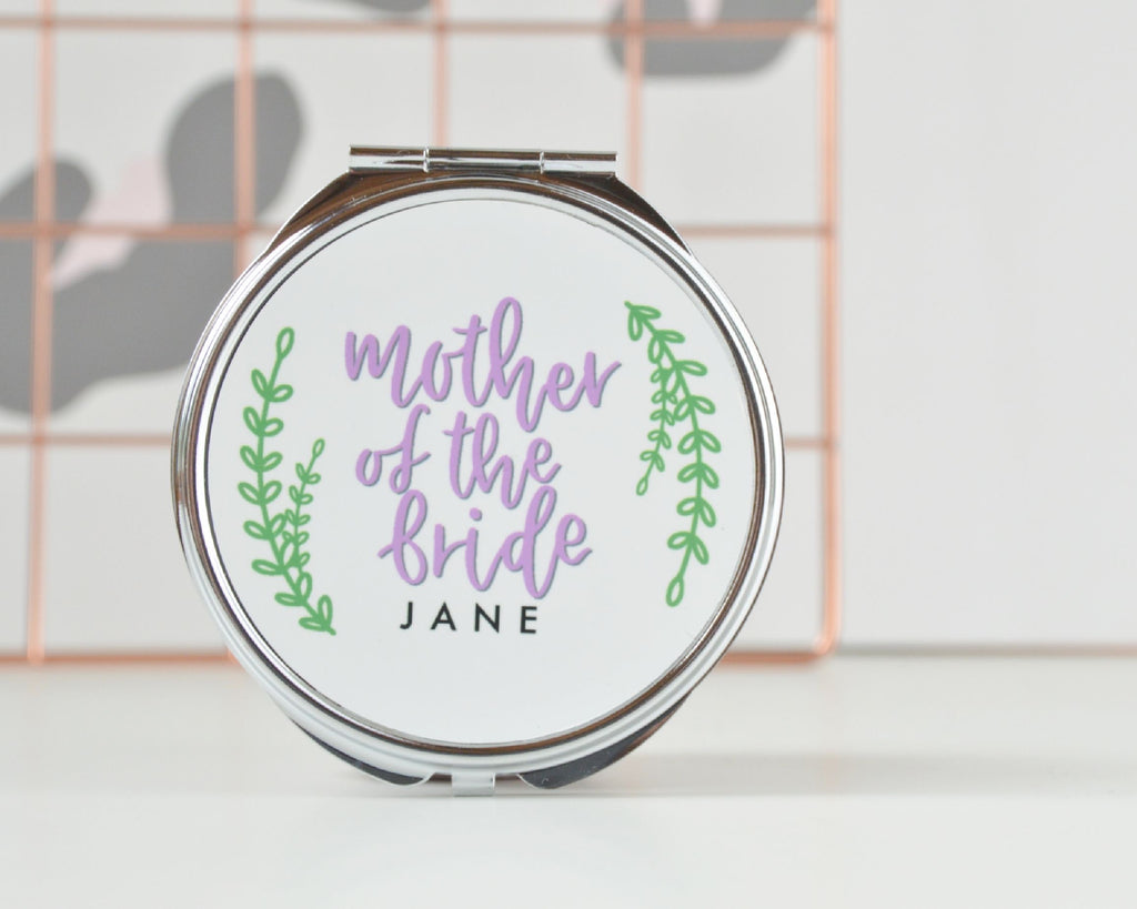 Personalised Mother of the Bride or Groom Compact Mirror - You Make My Dreams