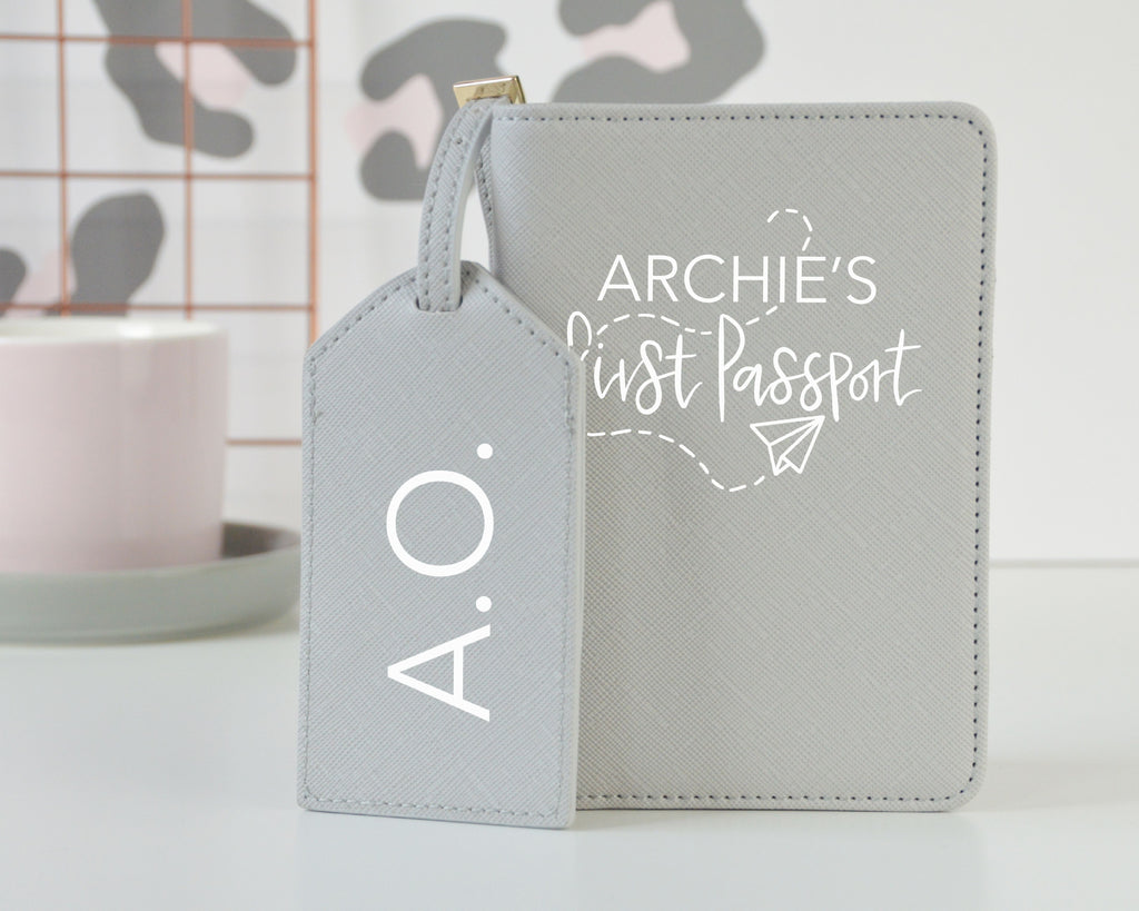 Personalised First Passport Case & Luggage Tag - You Make My Dreams