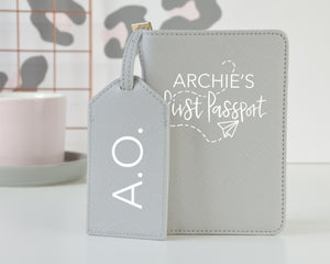 Personalised First Passport Case & Luggage Tag - You Make My Dreams