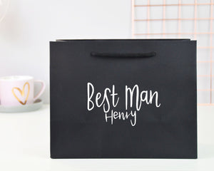 Small Personalised Groomsman Gift Bag - You Make My Dreams