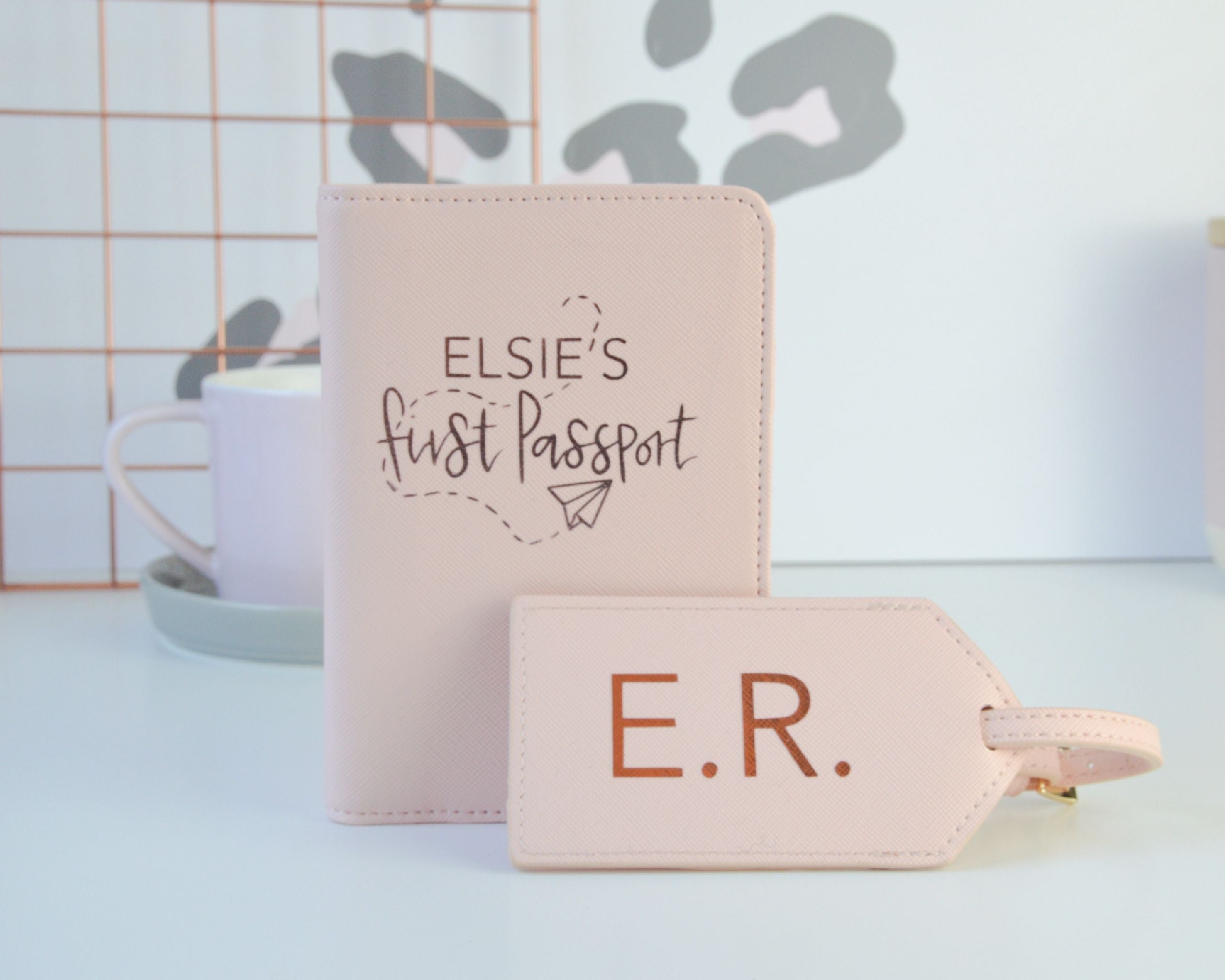 Personalised First Passport Case & Luggage Tag - You Make My Dreams