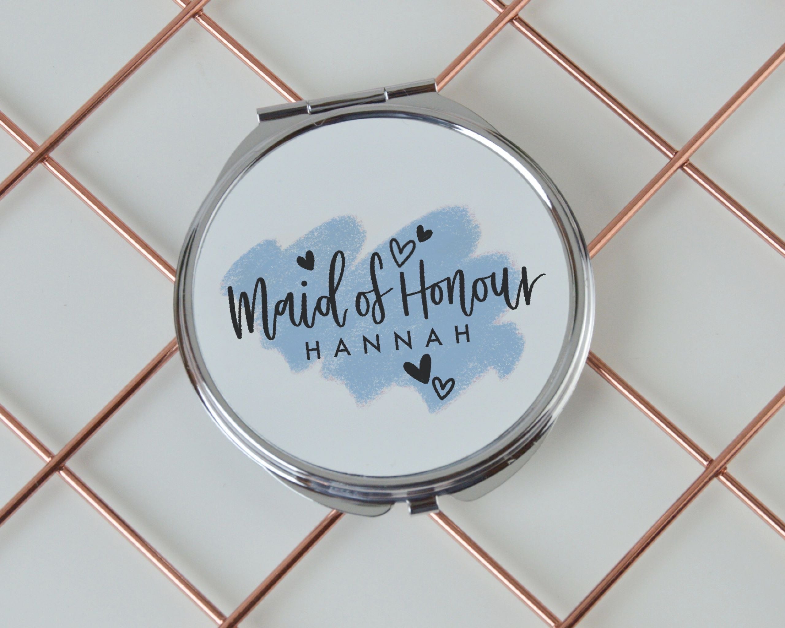 Personalised Bridal Party Compact Mirror - You Make My Dreams