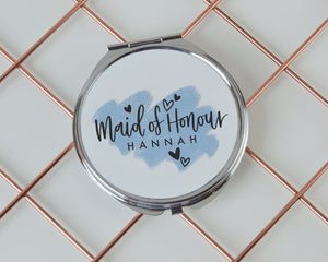 Personalised Bridal Party Compact Mirror - You Make My Dreams