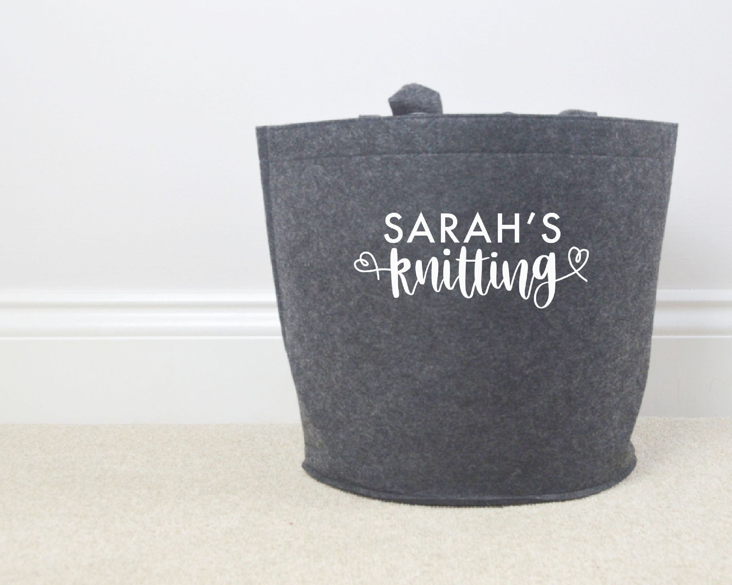 Personalised Knitting Basket - You Make My Dreams