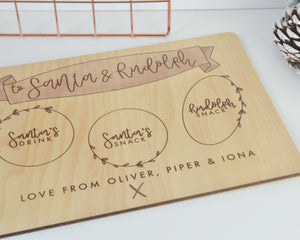 Personalised Wooden Christmas Eve Board - You Make My Dreams
