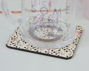 Personalised Dalmatian Spot Initial Coaster - You Make My Dreams
