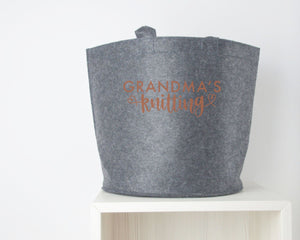 Personalised Knitting Basket - You Make My Dreams