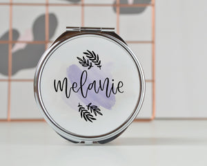 Personalised Name Compact Mirror - You Make My Dreams