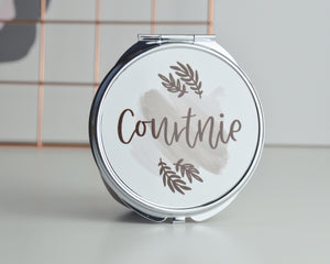 Personalised Name Compact Mirror - You Make My Dreams