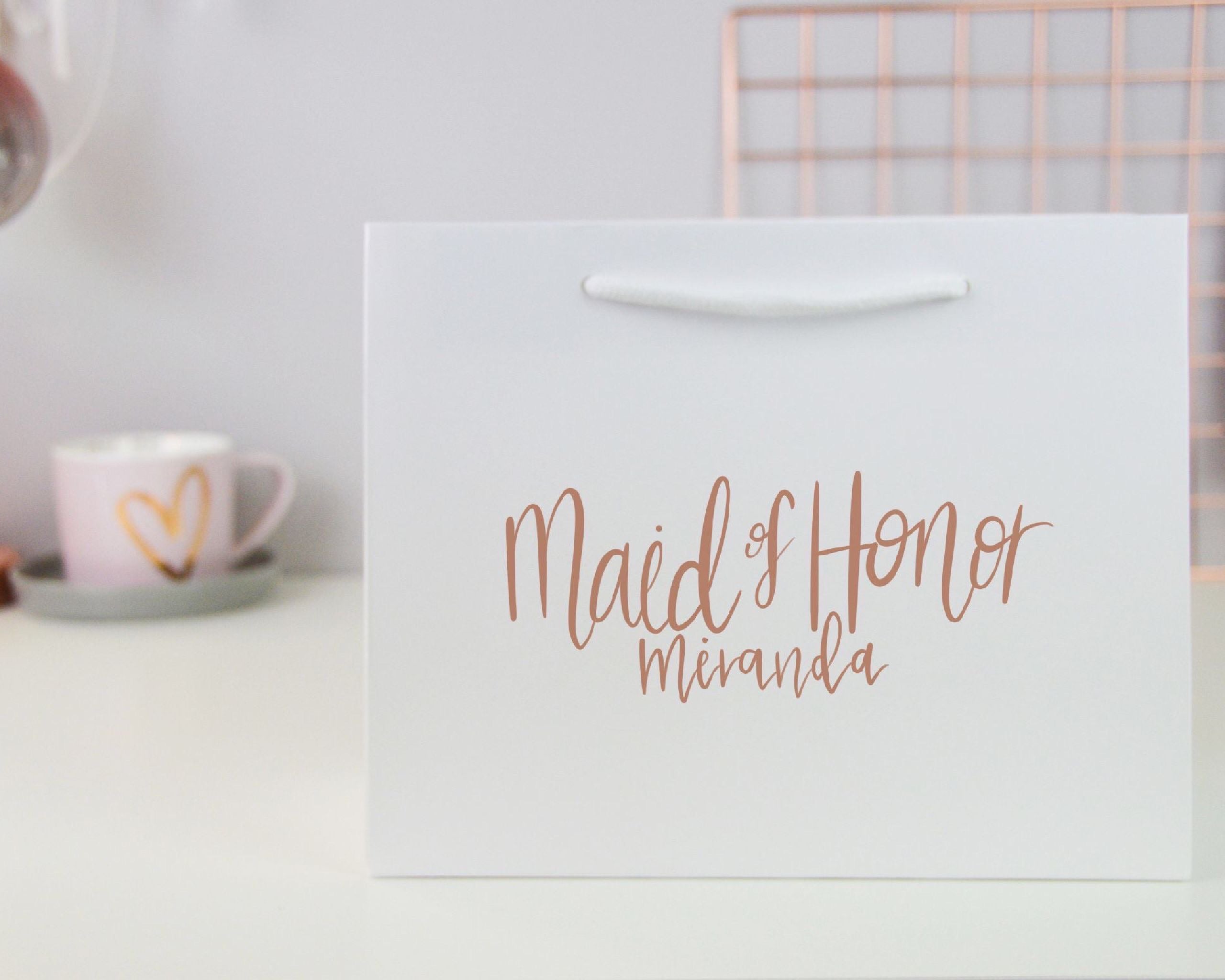 Small Personalised Bridesmaid Gift Bag - You Make My Dreams