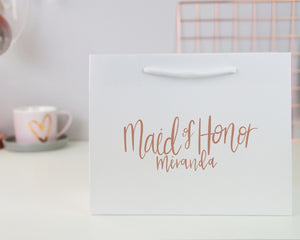 Small Personalised Bridesmaid Gift Bag - You Make My Dreams