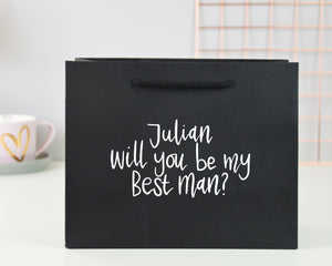 Small Personalised Groomsman Proposal Gift Bag - You Make My Dreams