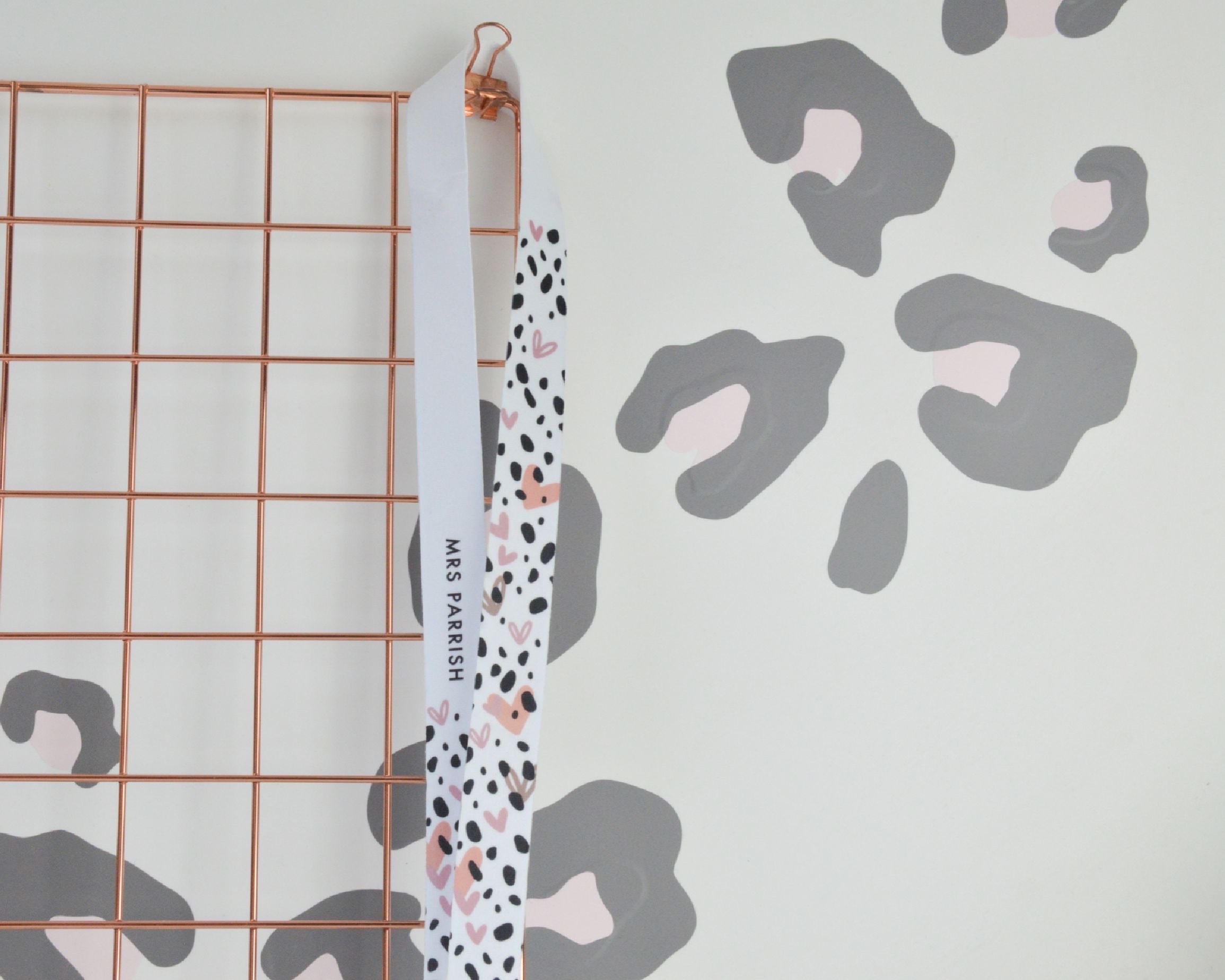 Personalised Dalmatian Heart Print Lanyard - You Make My Dreams