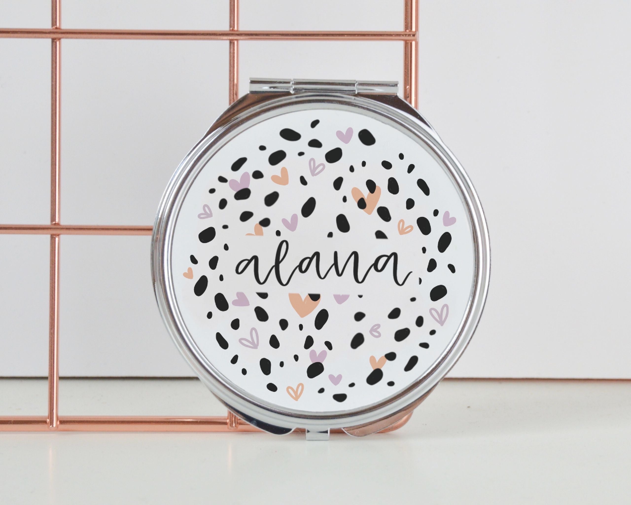 Dalmatian & Heart Print Compact Mirror - You Make My Dreams