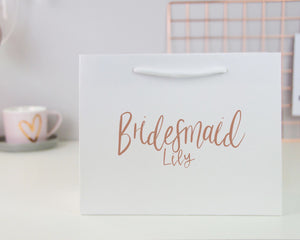 Small Personalised Bridesmaid Gift Bag - You Make My Dreams