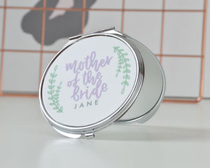 Personalised Mother of the Bride or Groom Compact Mirror - You Make My Dreams