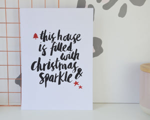 Christmas & Sparkle Print - You Make My Dreams