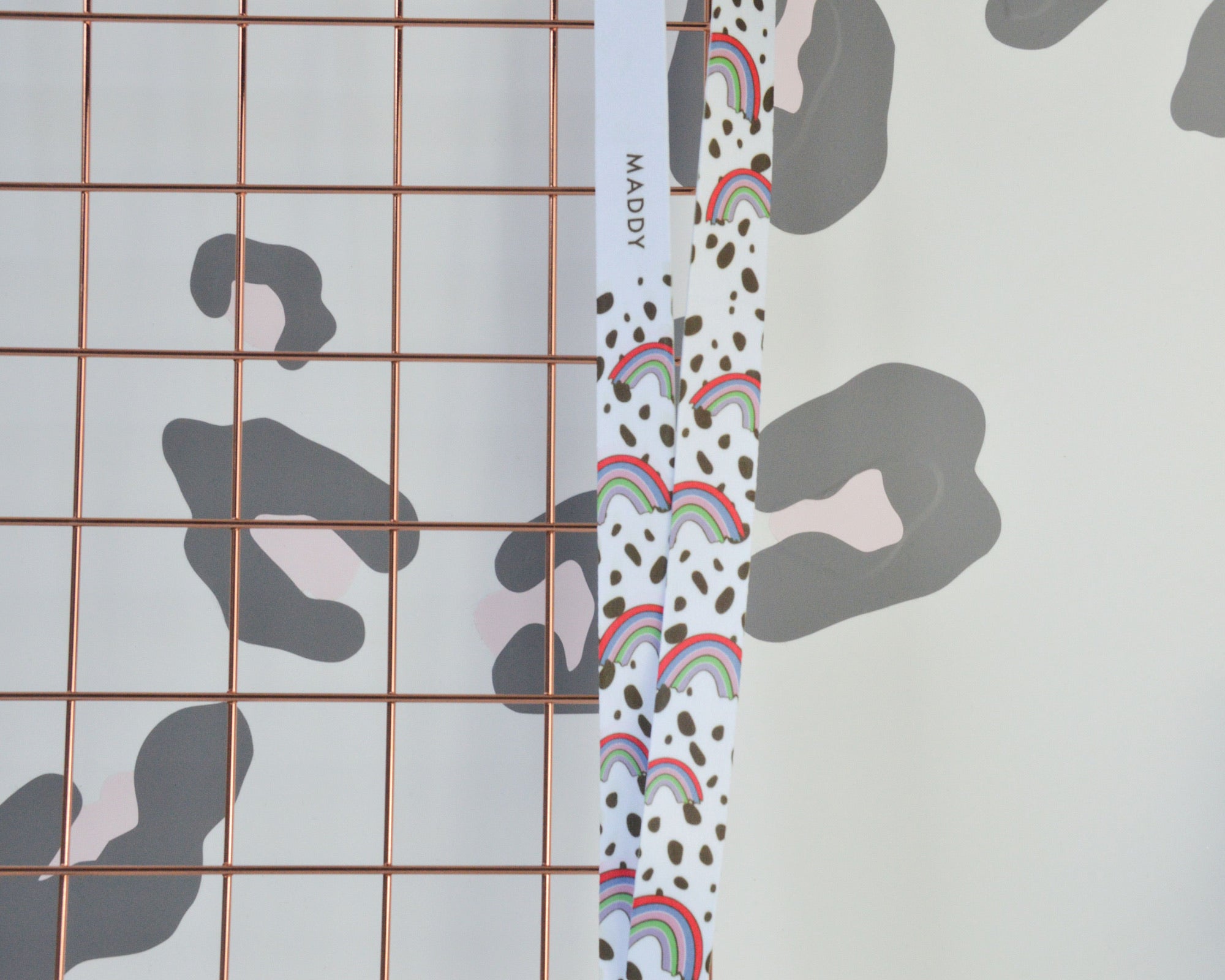Personalised Rainbow Spot Lanyard - You Make My Dreams